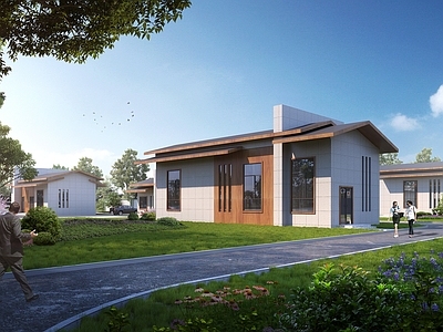 现代其他工业建筑 泵站 污水处理站 现代小公建 现代建筑 坡屋顶
