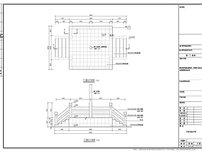 现代中式校园景观 升旗台 施工图
