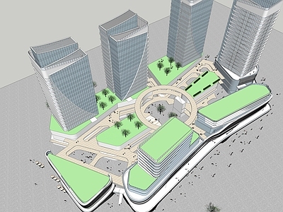 现代商场建筑 商业高层 商业多层 商业裙楼 商业综合体 多层连廊