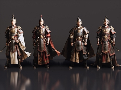 男人 2D古装人物 古代将军 古装男子 古代将帅 大将军