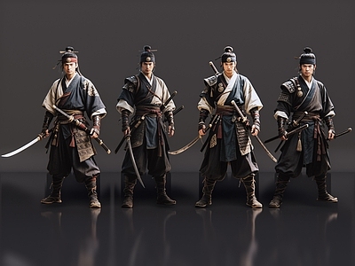 男人 2D古装人物 日本倭寇 东瀛武士 日本浪人 日本鬼子