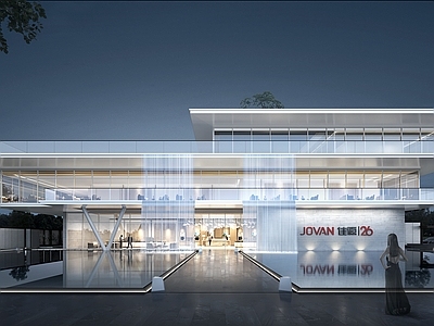 现代售楼处外观 售楼处