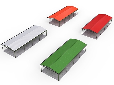 现代厂房 工业厂房 厂棚 钢结构 简易厂房