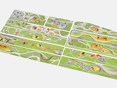 现代其他景观小品 口袋公园 街头绿地 广场景观 园林景观
