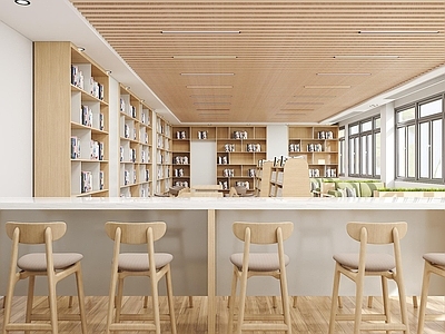 现代图书馆 图书馆 图书室 阅览室