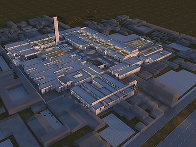 现代办公楼 电影产业园 电影基地 影视基地 办公园区