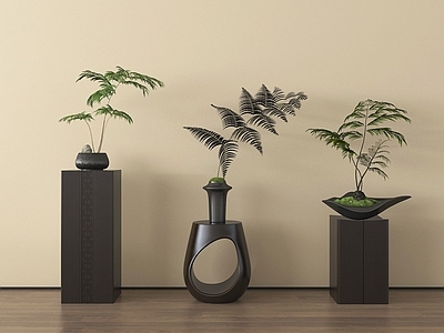 盆栽 花瓶 花几 盆栽盆景