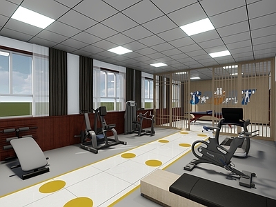 现代新中式文化展厅 司法局 健身房 活动室 文化墙