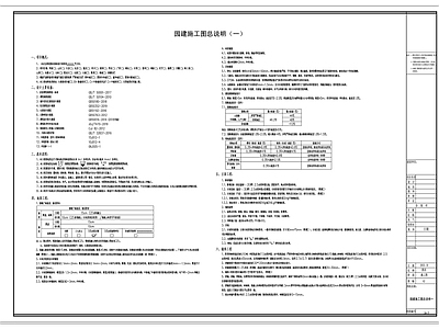 现代其他景观 景观设计说明 园建 给排水 电气 结构 施工图