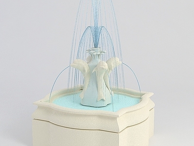 现代其他景观小品 喷泉
