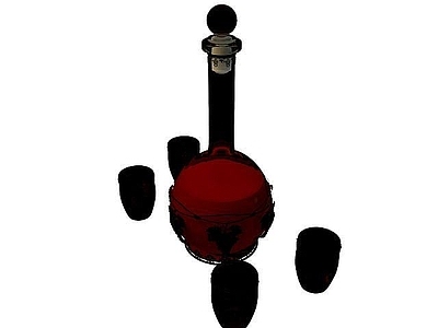 现代麻将桌 酒瓶