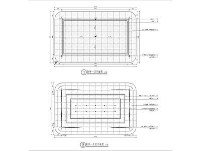 现代新中式亭子 现代景观亭节点图 施工图