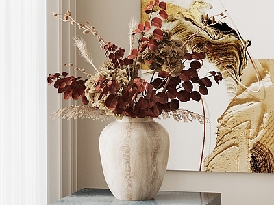 现代花艺 现代花卉摆件 花瓶花艺 鲜花 装饰画