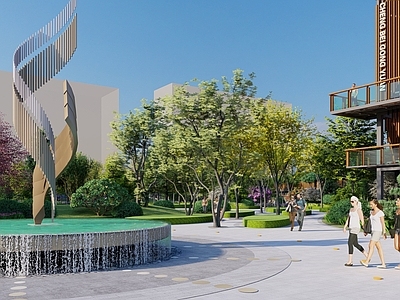 现代景观公园 公园景观 城市公园