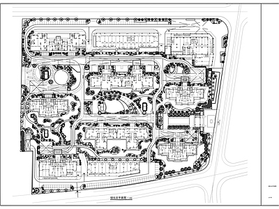 现代庭院 人才公寓项目园林 施工图