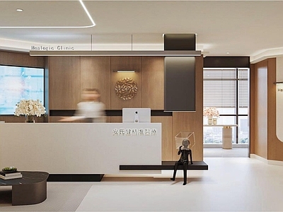 现代意式医院 诊室 医院走廊