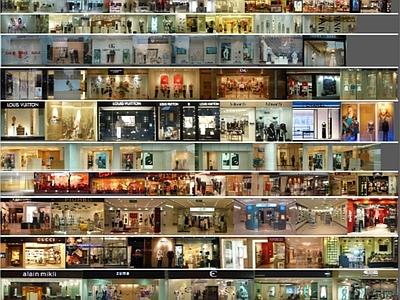 2D现代橱窗 服装店橱窗 橱窗贴图 商业橱窗贴图