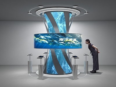 现代展示台 科技树 互动展项装置 科技大屏