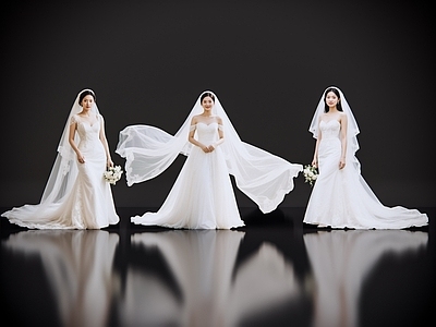 女人 2D现代人物 婚纱照 婚纱新娘 婚纱美女 现代美女
