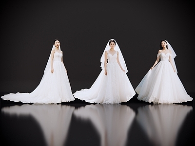 女人 2D现代人物 婚纱照 婚纱美女 婚纱新娘 现代美女