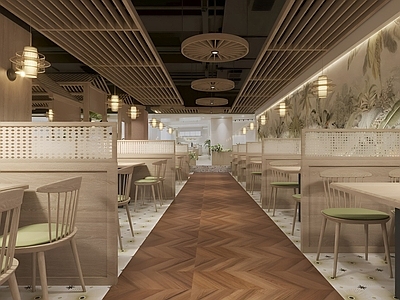 原木火锅店 原木现代火锅店 椰子鸡 绿色餐厅 简约餐厅