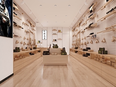 现代其他商业空间 手工店 军械店