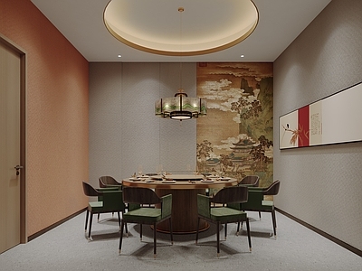 新中式包厢 中式餐包