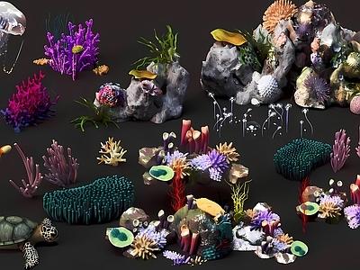 水生动物 其他动物 海底生物 海龟 水母 珊瑚虫 海洋生物