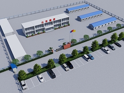 现代其他工业建筑 项目部 集装箱建筑 工地建筑