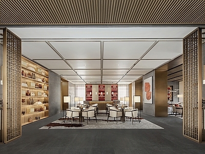 新中式中餐厅 新中式中餐厅 餐饮牛蛙火锅店 餐厅休闲桌椅餐桌 公司大堂哈谈区 售楼处酒店酒楼
