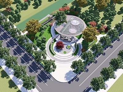 现代口袋公园 街角公园 城市公园 口袋公园