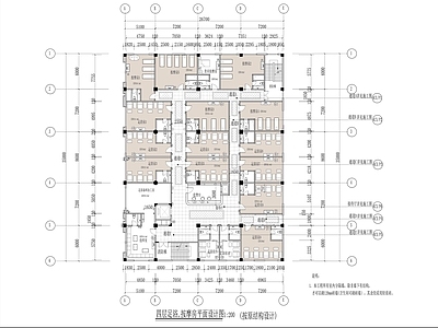 现代足浴店 800㎡ 足疗按摩店 施工图