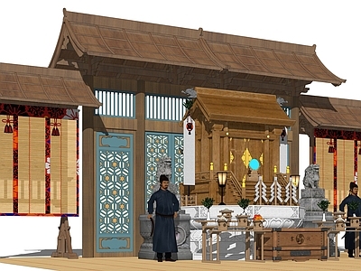 中式佛龛 佛龛 祭祀台 土地庙