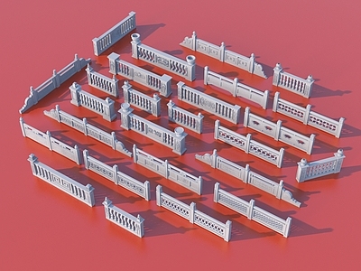 现代栏杆 围栏 护栏 栏杆