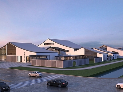 新中式其他文体建筑 文化馆 艺术中心 图书馆 博物馆