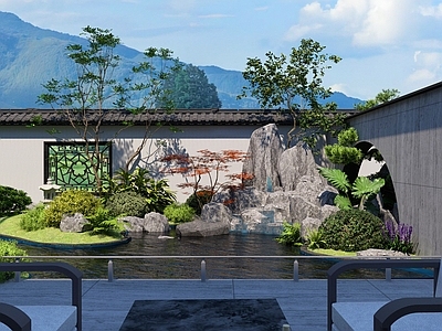 新中式乡村庭院 中式庭院 旧改项目