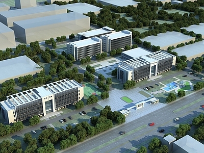 现代厂房 产业园 宿舍 办公楼 工业厂房