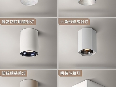 现代简约筒灯射灯组合 磁吸筒灯射灯 内嵌筒灯射灯 轨道筒灯射灯 明装筒灯射灯