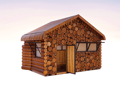 中式其他景观小建筑 木屋