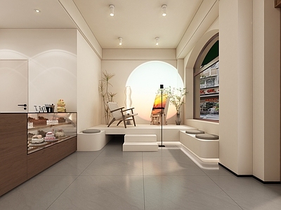 奶油简约甜品面包店 蛋糕店 面包店 甜品店