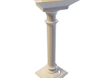 现代其他景观小品 柱子