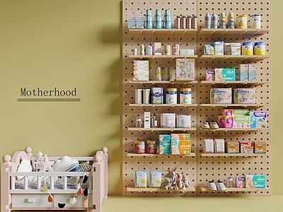现代母婴店 母婴用品 奶粉 尿不湿 婴儿床 婴儿用品