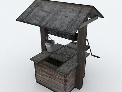 现代其他公共建筑 复古水井