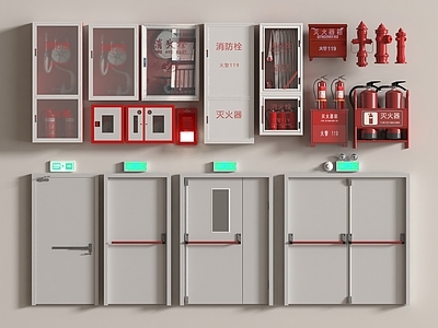 消防栓 安全器材 灭火器 门