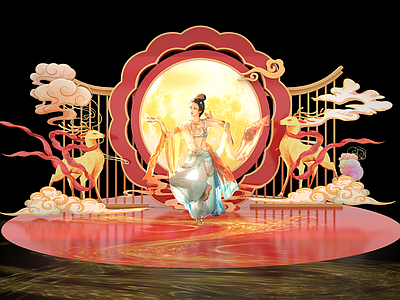 现代美陈 敦煌 敦煌美陈 敦煌集市 西域