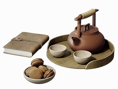 茶具 茶壶 茶杯 茶盘 餐桌摆件 书籍