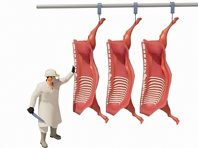 男人 猪肉屠夫