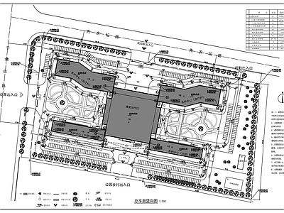 城市规划 高层医院养老中心 施工图
