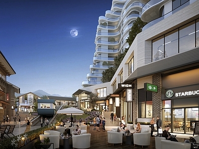 现代商业街 商业街