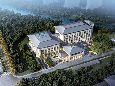 新中式酒店建筑 新亚洲风格酒店